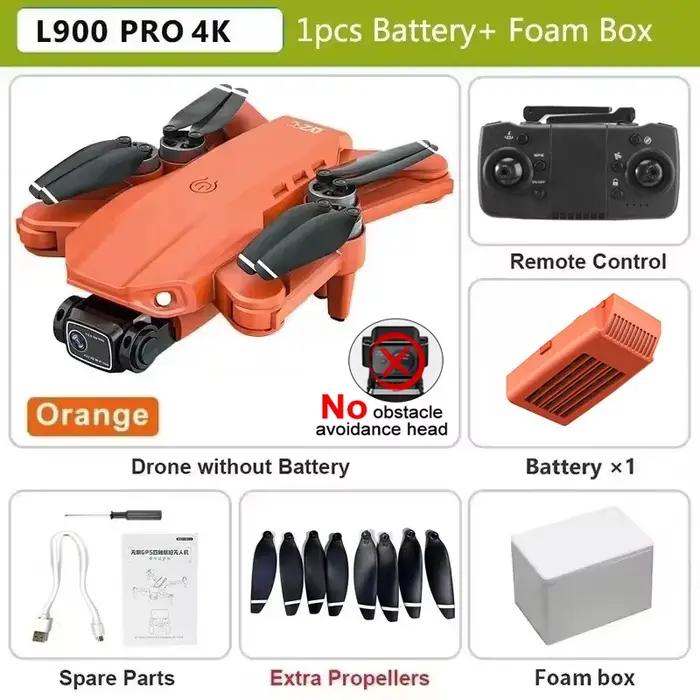 Drone GPS L600 PRO MAX Professionnel avec Double Caméra 4K HD, Nacelle 3 Axes, Évitement d'Obstacles