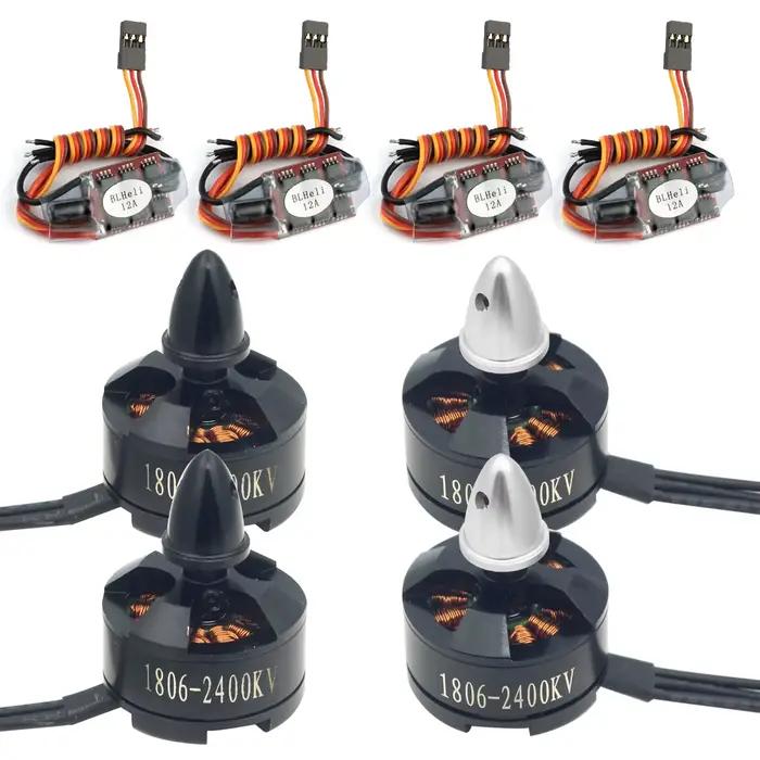 Moteur de Drone de course FPV ESC Combo BLHeli 12A ESC 1806 2400KV pour quadrirotor hélicoptères avi
