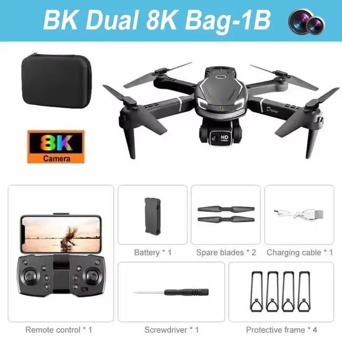 Drone Lenovo V88 8K 5G Professionnel avec Double Caméra HD pour Photographie Aérienne, Télécommande 