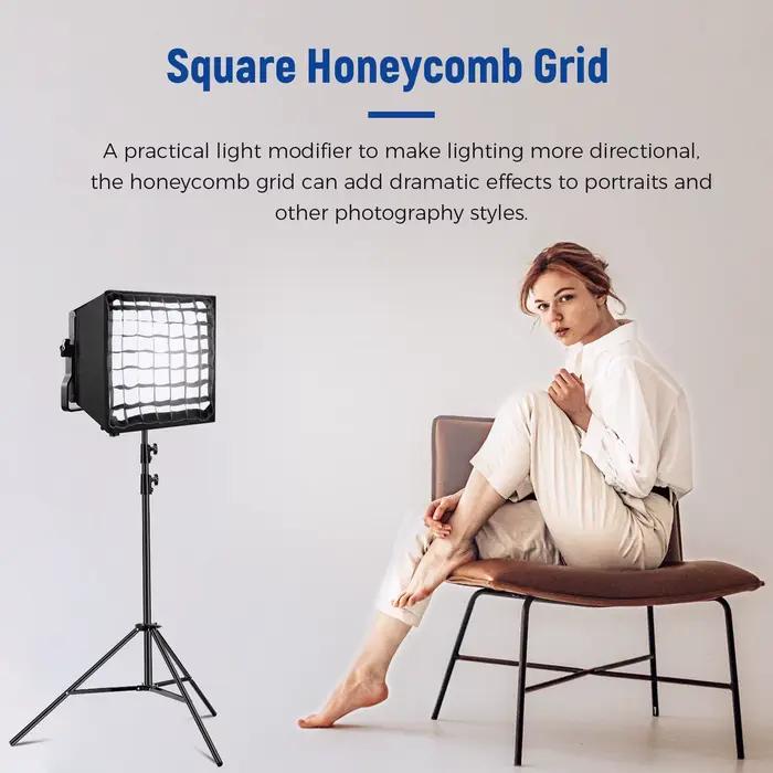 NEEWER – diffuseur de boîte à lumière pliable 12.2 "x 11.4", avec grille et sac, pour lumière vidéo 