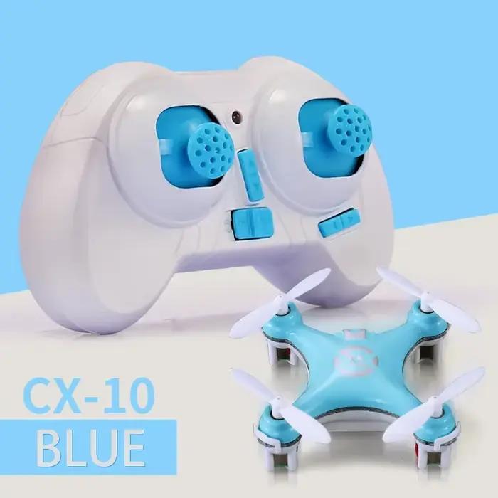 CX-10 Mini Drone 2.4G 4CH 6 axes LED RC quadrirotor jouet hélicoptère Drone de poche avec lumière LE