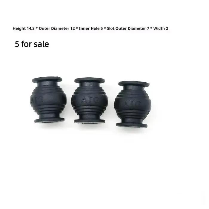 Accessoires de bricolage pour drones, 5 pièces, caoutchouc noir pour cardan, coussin amortisseur, am