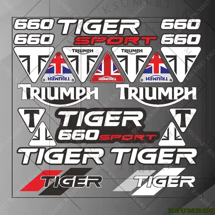 Autocollant en vinyle pour Triumph TIGER 660 SPORT, autocollants de moto, autocollants de réservoir,