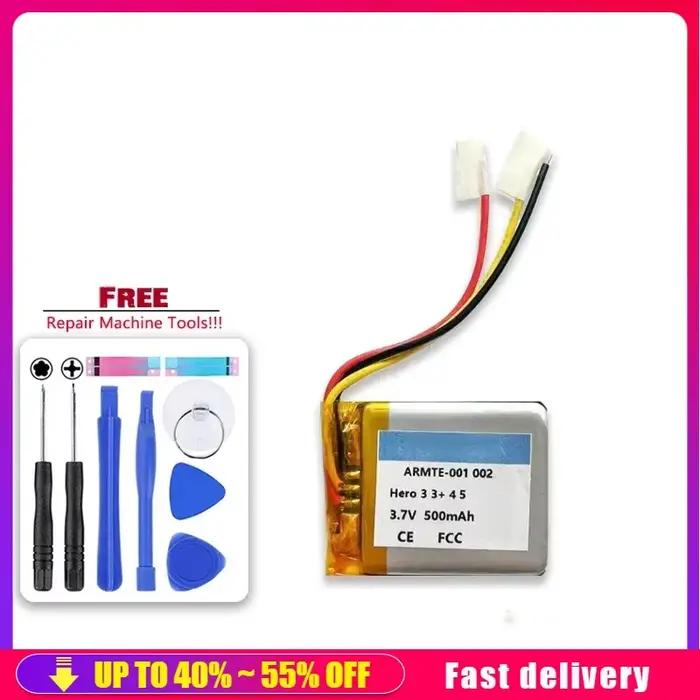 Batterie 500mAh pour Gopro Hero 2 3 4 5 6 7 8 9 Hero2 Hero3 Hero4 Hero5 Hero6 Hero7 Hero8 Hero9, tél