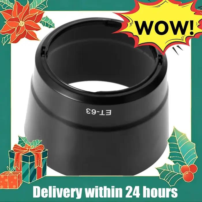Pare-soleil ET-63 pour objectif d'appareil photo Canon EF-S 55-250mm F/4-5.6 IS STM – Accessoire pho