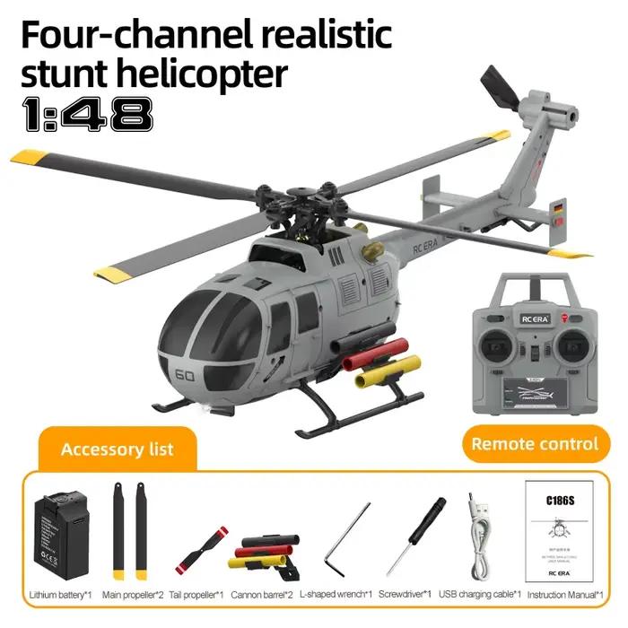 JJRC C186S 2.4G Drone modèle hélicoptère sans balais à flux optique, avec fonctions de levage et de 