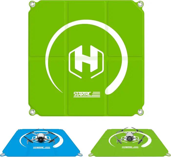 Plateforme d'atterrissage pour drone, pliable rapidement, double face, imperméable, lestée, pour DJI