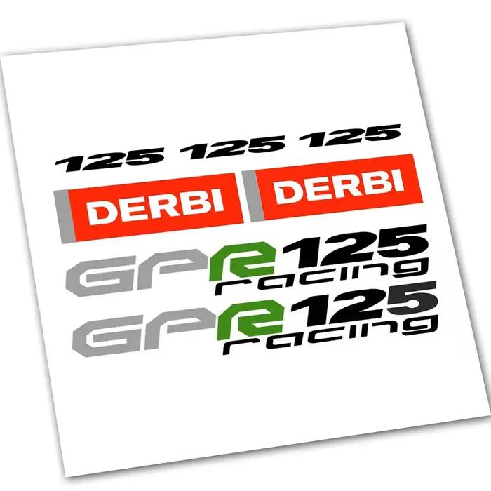 Kit de décalcomanies et d'autocollants en vinyle pour Derbi gpr 125 cemberly, Tuning GPR Racing