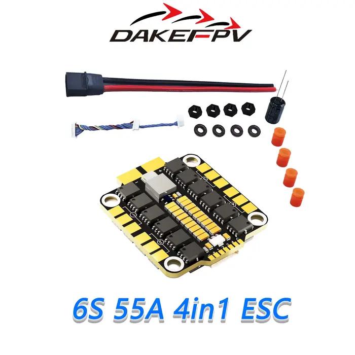 Contrôleur de vol FPV DAKEFPV F722 6S 8S 60A 70A Stack INAV Betaflight F722 FC pour accessoires de d