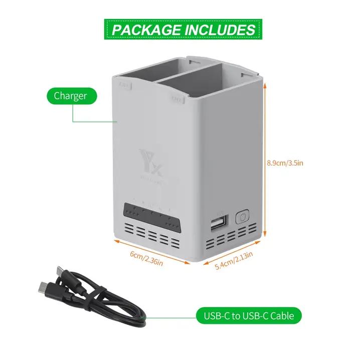 Chargeur Intelligent de batterie Hub de charge rapide bidirectionnelle pour Drone DJI Mini 5 Pro/Min