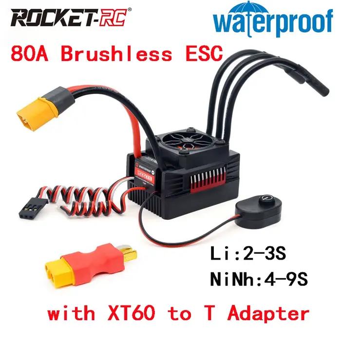 Rocket RC Supersonic V2 80A 100A 120A 150A ESC, contrôleur de vitesse sans balais étanche pour pièce