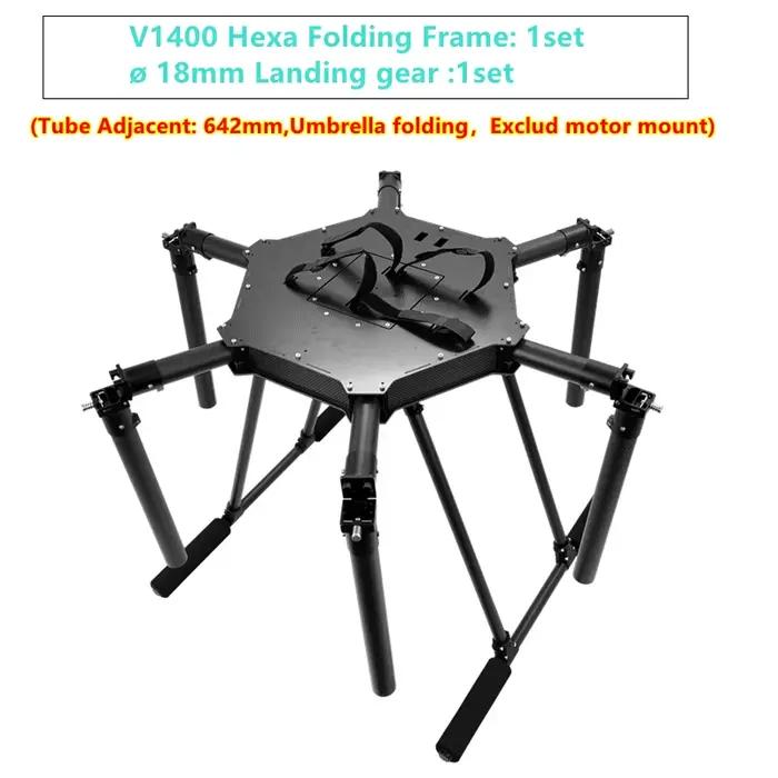 XAERO DIY V1400 Châssis de Hexacoptère Pliant de 1400 mm pour Drone Caméra Industriel de Cartographi