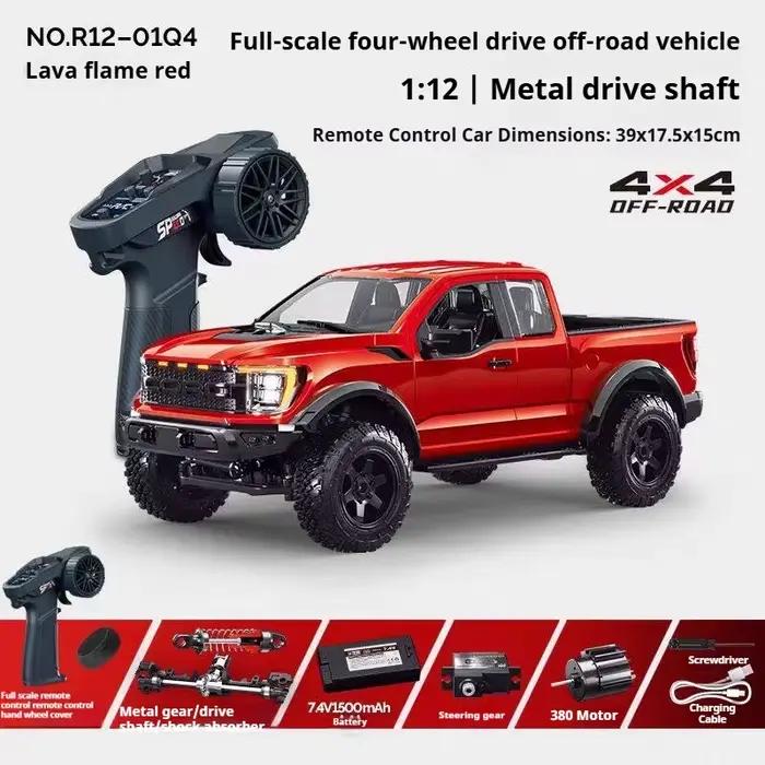 Voiture RC Hongxing Raptor F150 1:12 4x4 Hstar F150 Crawler RC avec engrenages entièrement métalliqu