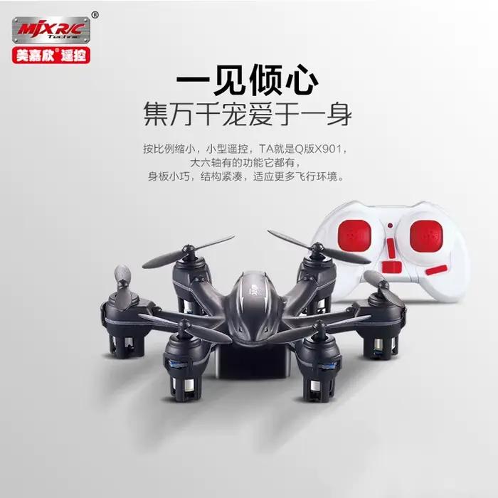 MJX X901 Nano drones hexagonaux Rc quadrirotor avec contrôleur de capteur G 2.4G hélicoptère télécom