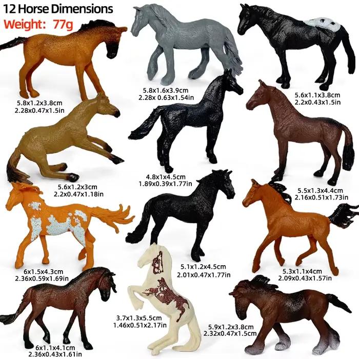 Modèle de cheval Ranch, jouet modèle de cheval réaliste, modèle de cheval simulé, adapté aux scènes 