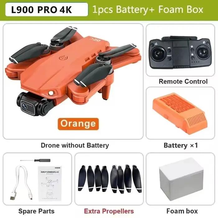 L900 Pro GPS Drone 4K professionnel HD double caméra 5G Wifi photographie sans brosse pliable quadri
