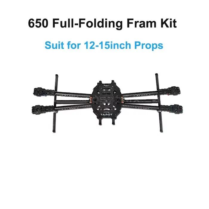 Tarot-RC 650 4 axes 650 cadre pliable complet FPV Kit de cadre Freestyle pour Drone freestyle FPV po