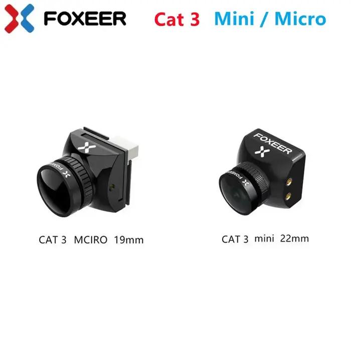 Foxeer Mini Cat 3 4/Micro Cat 3 4 1200TVL Starlight 0.00001Lux caméra FPV faible latence caméra FPV 