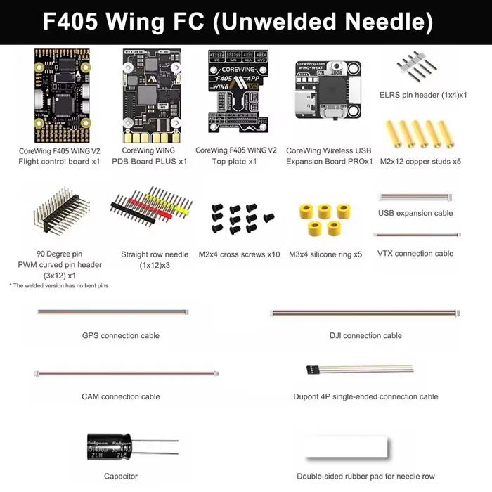 COREWING F405-V2 WING APP Système de télécommande d'avion modèle à voilure fixe prend en charge la d