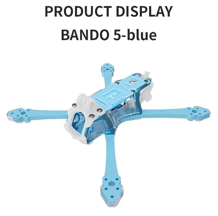 Axisflying Bando 5 Frame Bleu/Rose pour cadre de drone FPV 5 pouces, pièces DIY