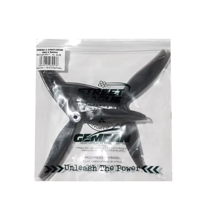 Gemfan 7043 X Street League 7043-3 Racing 7X4.3X3 hélice à 3 pales pour drones FPV Freestyle longue 
