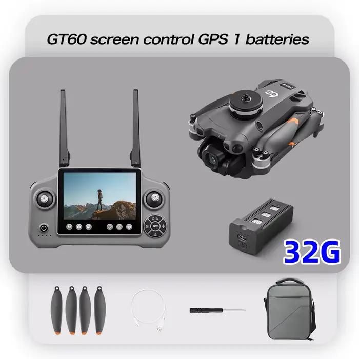 Drone GPS 4K Professionnel avec Caméra HD, Gimbal, Moteur Brushless, Fonction Airdrop, Quadricoptère