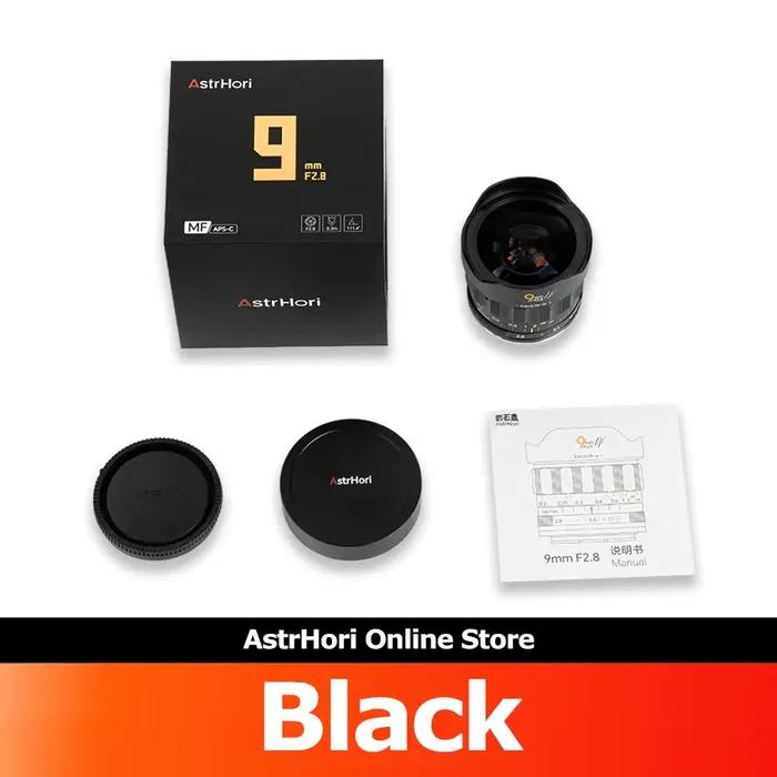Objectif d'appareil photo ultra grand angle AstrHori 9 mm F2.8 APS-C pour la photographie de rue ave