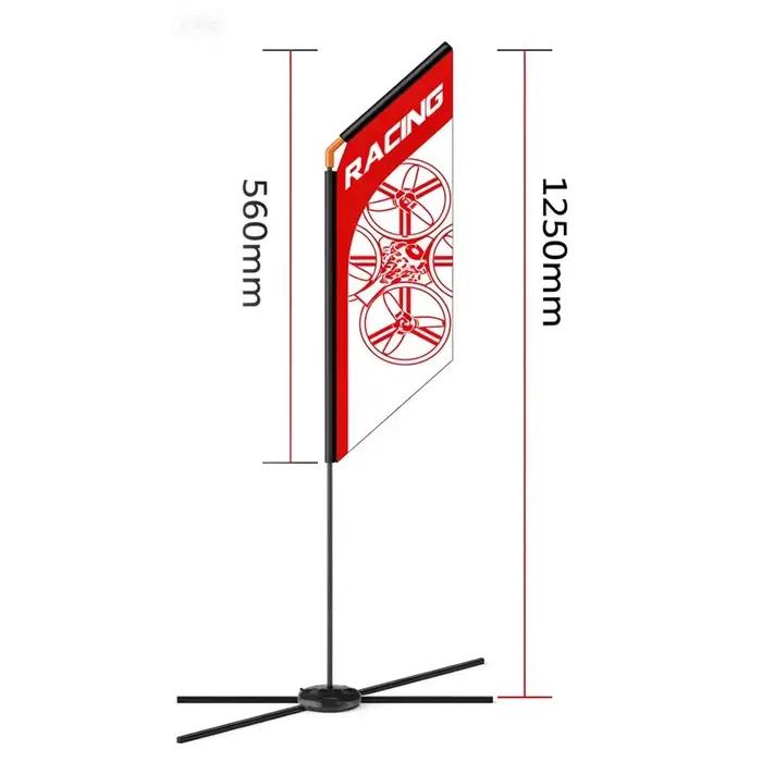 Portique de course pour drones RC LDARC 765mm/780mm avec base, obstacle d'entraînement, drapeau plum