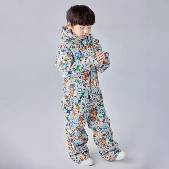 Combinaison de Ski imperméable pour enfants, combinaison de Ski pour enfants, coupe-vent chaud d'hiv