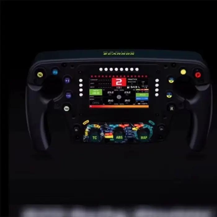Volant en Fiber de carbone pour Logitech Fanatec Thrustmaster F1, simulateur de course, direction de