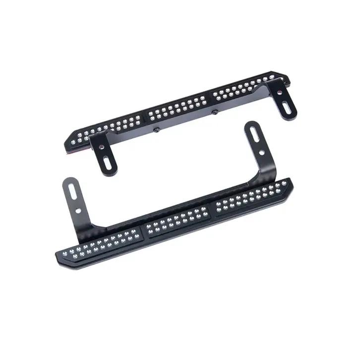 LCX Racing 1/10 RC chenille aluminium Rock curseurs marchepieds latéraux pour Traxxas TRX4 mises à n