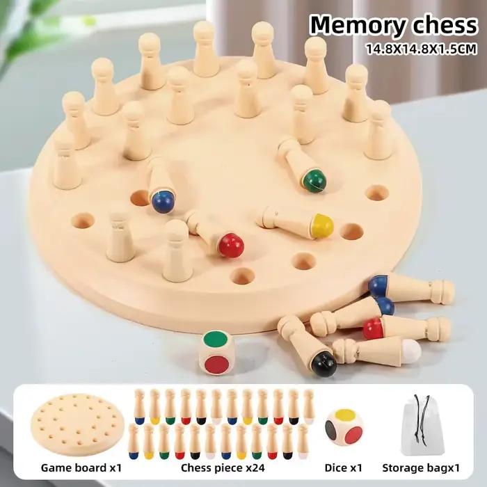 Jeu d'échecs mémoire, jouet éducatif précoce pour enfants, jeu de société de bureau parent-enfant po