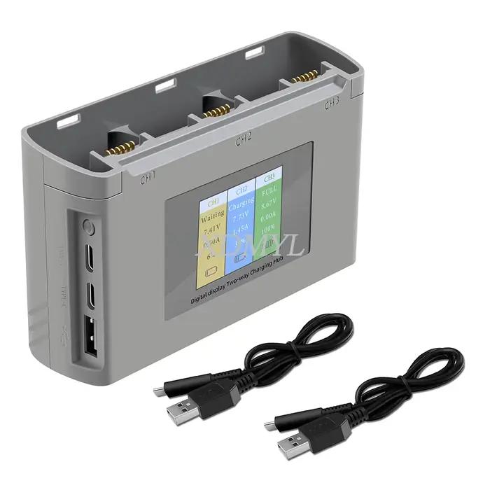 Hub de charge pour DJI MINI 2/Mini 2 SE/Mini 4K, 3 voies, chargeur de batterie USB, télécommande, ba