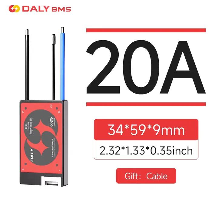 DALYBMS Li-ion 7S 24V 10S 36V 13S 48V 20A 40A 60A batterie avec équilibre basse température Protecti