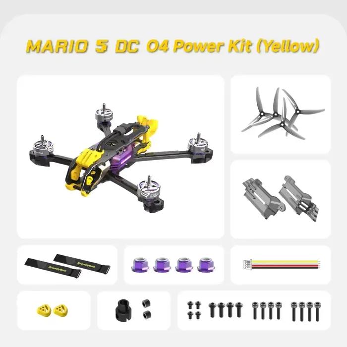 Drone SpeedyBee Mario 5 FPV 5 pouces avec unité aérienne 6S-Lipo pro, moteur DC/XH O4 2306.5 pro 188
