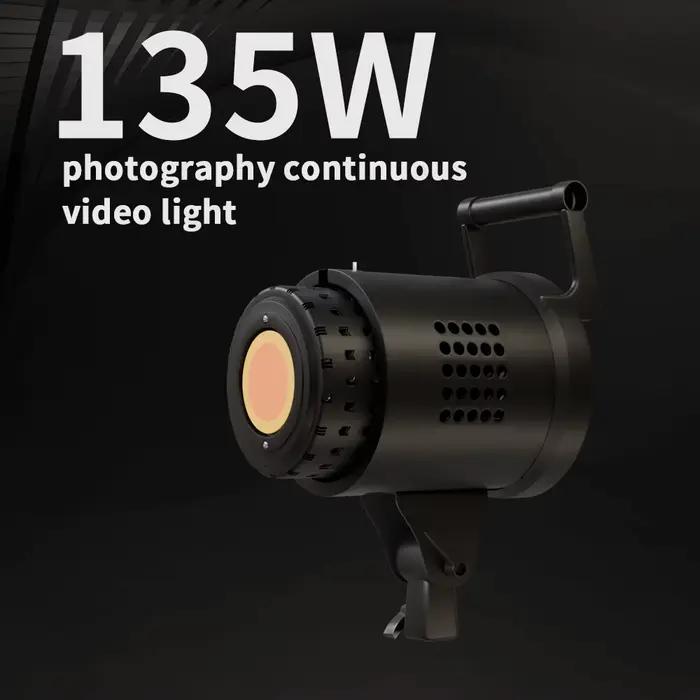 Lampe vidéo LED 135W pour photographie, lumière du jour équilibrée, pour portrait, flash de studio, 