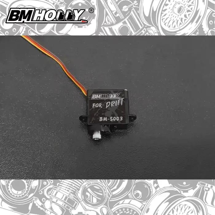 BM Racing Servo à engrenages métalliques numérique pour voiture 1/24 1/28 MINI RC EVO2.0 (BM-S003)
