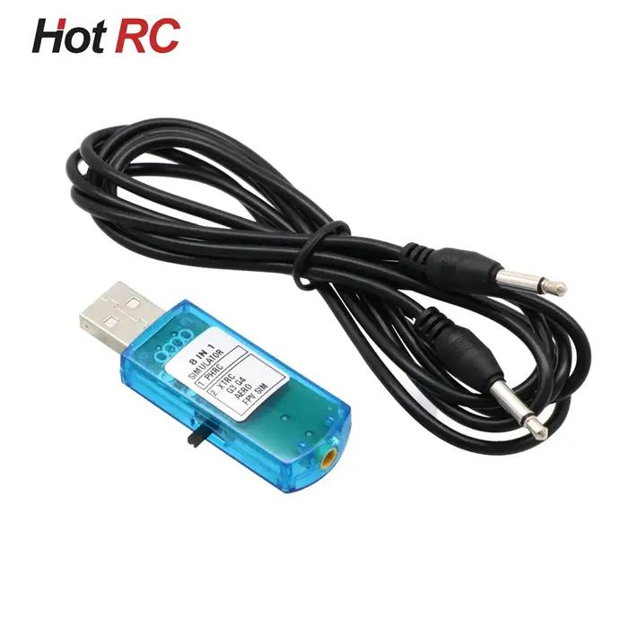 Simulateur de vol USB simulateur de vol d'ordinateur 8 en 1 8 en 1 support PPM pour contrôleur d'hél