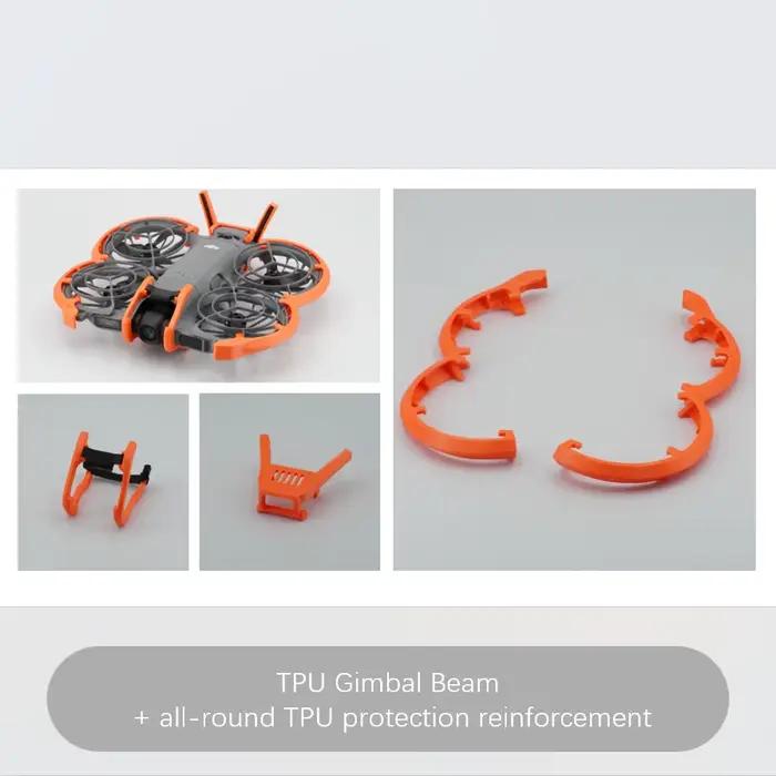 Kit d'accessoires de protection pour drone Neo 2 : protections d'hélices, pare-chocs en fibre de car