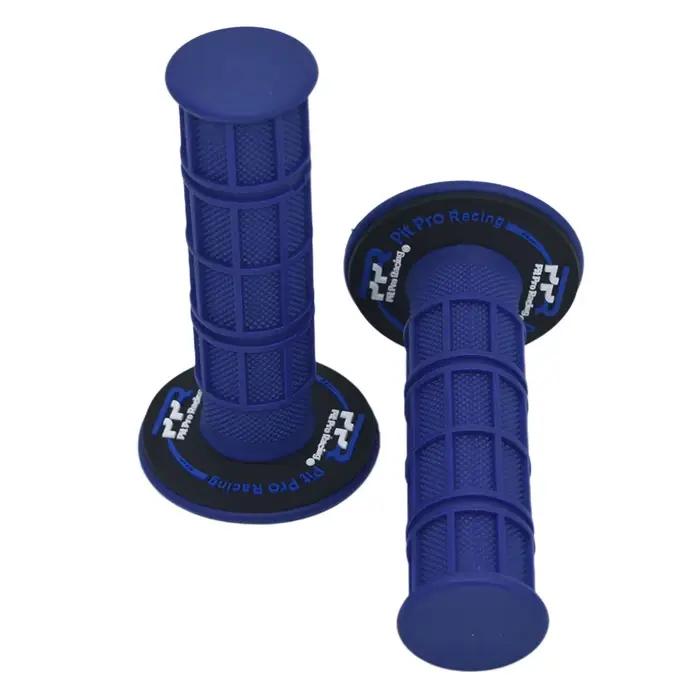 Poignées colorées douces pour Pit Bike, rouge/vert/bleu clair/vert clair/Orange/gris/rose/bleu foncé