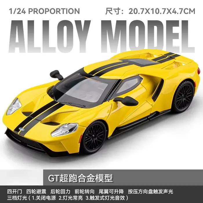 Modèle de supercar 24 GT40 Le Mans Endurance Racing, ornement en alliage, jouet de voiture tendance 