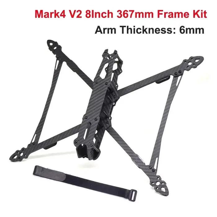 Cadre de drone de course Mark4 V2 FPV, bras entièrement en fibre de carbone de 5 mm, châssis quadrir