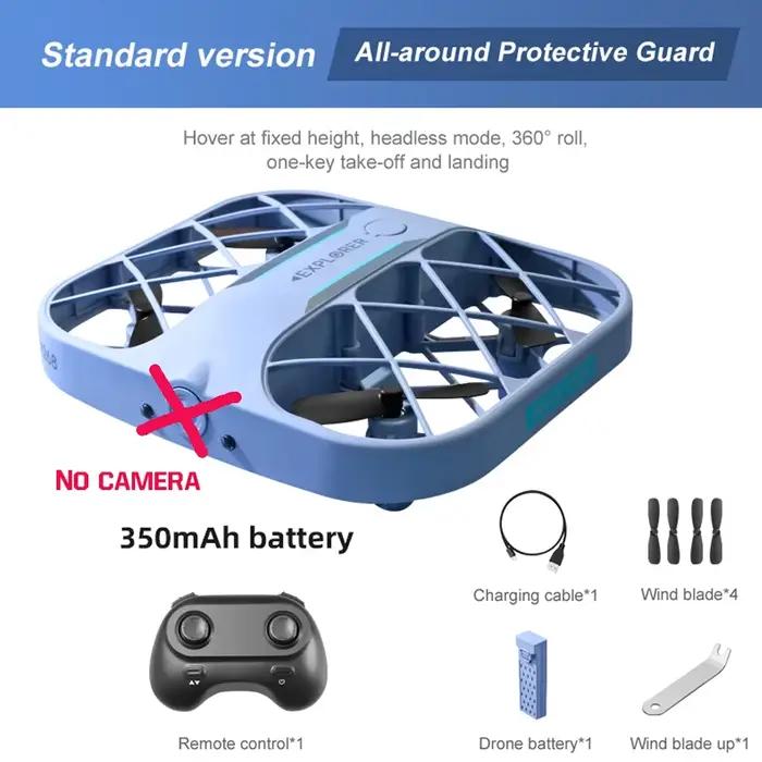 JJRC H107 Mini drone tout-en-un, caméra 4K/8K avec transmission en direct FPV, quadrirotor RC adapté