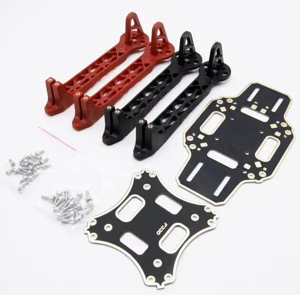 Cadre quadrirotor F330 avec PDB intégré – Carte PCB plaquée or, conception tout-en-un pour une const