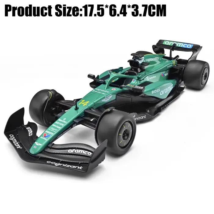 1:32 2024 F1 Aston Martin AMR23 Fernando Alonso No.14 #4 Super voiture de course alliage métal moulé