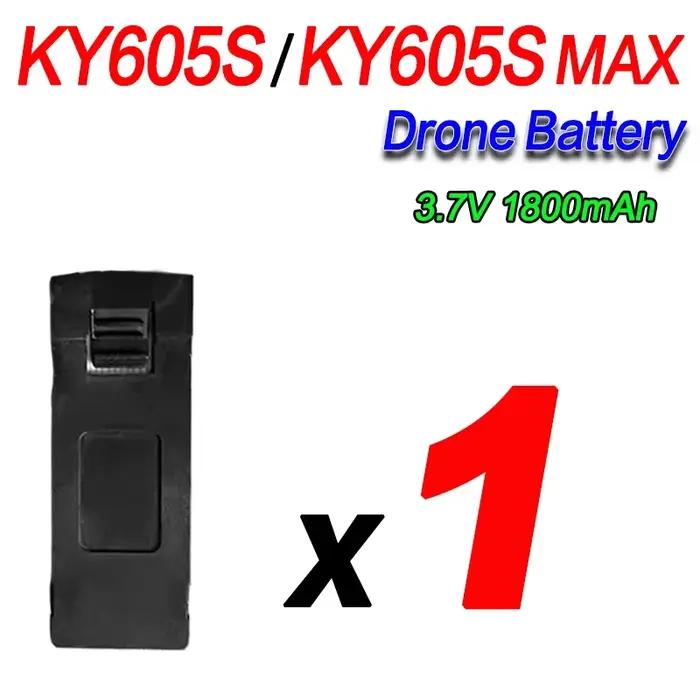Batterie de Drone nouvellement améliorée 3.7V 1800mAh pour KY605S RC Quadcopte, accessoires, pièces,