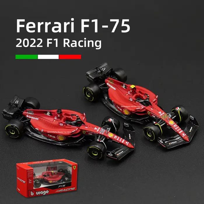 Miniature Ferrari 2022 F1-75 modèle de collection en métal moulé sous pression pour passionnés de voitures de course et collectionneurs occasions spéciales