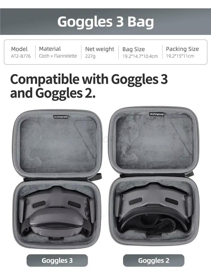 Mini sac à main pour DJI Avata 2 Fly More Combo lunettes 3/2