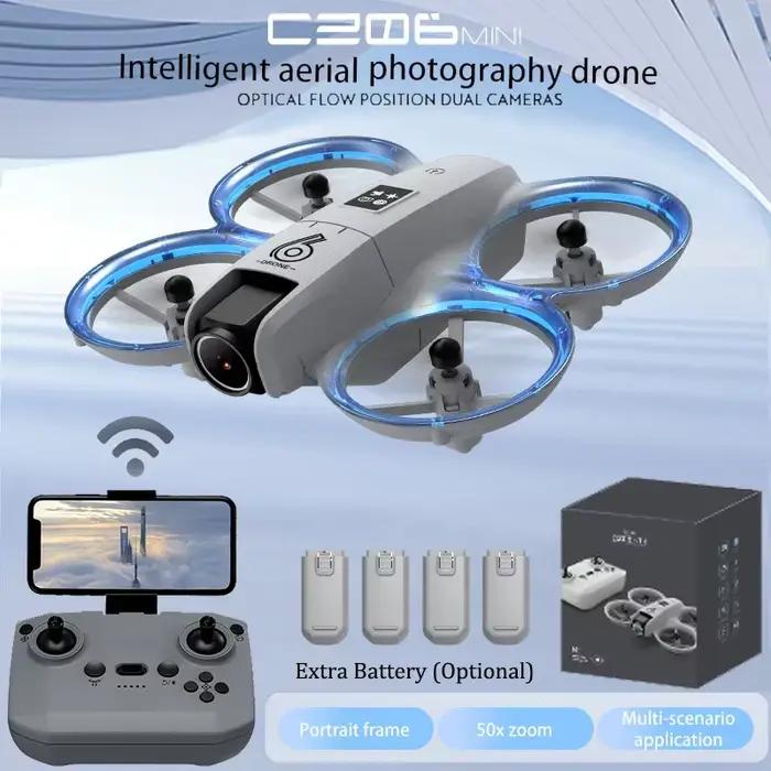Mini Drone quadrirotor RC - Double caméra HD 480P