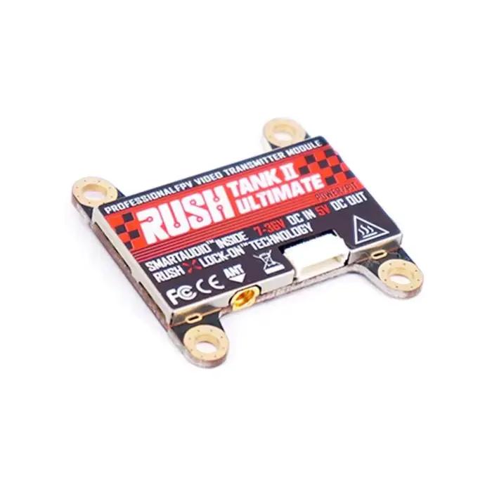 RUSHFPV RUSH Tank II Ultimate VTX 5.8G 48CH RaceBand Pitmode 25mW 200mW 500mW 800mW Réglable pour Drone FPV de Course RC 2-8S